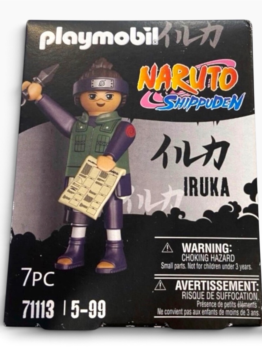 hold 6-13 Playmobil Naruto 71113 Shippuden Iruka Figure 7pc